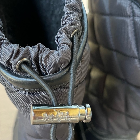 Coach Samara Black Quilted All Weather Winter Boots Womens Size US 5B - Picture 4 of 8